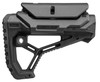 FAB Defense FX-GLCORECPB GL-Core CP Buttstock Adjustable Cheekrest Matte Black Synthetic for AR-15, M4