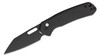 CJRB Cutlery Pyrite Wharncliffe Folding Knife - 3.11" AR-RPM9 Black Wharncliffe Blade, Black Stainless Steel Steel Handles - J1925A-BST
