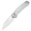 CJRB Cutlery Pyrite Wharncliffe Folding Knife - 3.11" AR-RPM9 Satin Wharncliffe Blade, Stainless Steel Steel Handles - J1925A-ST