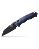 Benchmade 290BK Full Immunity AXIS Folding Knife - 2.49" CPM-M4 Cobalt Black Wharncliffe Blade, Crater Blue Billet Aluminum Handles