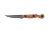 TOPS Knives El Pionero Fixed Blade - 3.38" 1095 Stonewashed Trailing Point Blade, Tan Canvas Micarta Handles, Kydex Sheath - ELPO-01