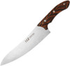 Xin Cutlery XC144 XinCross 8.3" Tactical Style Chef Knife (Stonewash) - Sculpted Black and Orange G10 Handle