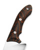 Xin Cutlery XC143 XinCross 8.3" Tactical Style Chef Knife (Satin) - Sculpted Black and Orange G10 Handle