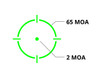 Holosun SCRS-GR-MRS Green Dot Sight - Fits 509T Footprint, Green Ring & 2 MOA Dot, Matte Black Finish, Black, Solar with 2032 Battery