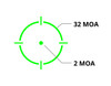 Holosun SCS-320-GR Green Dot Enclosed  Sight - Fits Factory Optic Ready Sig 320, Green Ring & 2 MOA Dot, Matte Black, Solar with Internal Battery