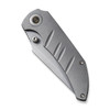 We Knife Company Riff-Raff Folding Knife - 3.12" CPM-20CV Stonewashed Clip Point Blade, Gray Titanium Handles - WE22020B-3