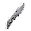 We Knife Company Riff-Raff Folding Knife - 3.12" CPM-20CV Stonewashed Clip Point Blade, Gray Titanium Handles - WE22020B-3