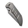 We Knife Company Riff-Raff Folding Knife - 3.12" CPM-20CV Bead Blasted Clip Point Blade, Bead Blasted Titanium Handles - WE22020B-4