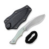 CIVIVI Knives Vaquita II Mini Fixed Blade - 3.2" Nitro-V Satin Kukri Blade, Natural Jade G10 Handles, Kydex Sheath - C047C-2