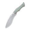 CIVIVI Knives Vaquita II Mini Fixed Blade - 3.2" Nitro-V Satin Kukri Blade, Natural Jade G10 Handles, Kydex Sheath - C047C-2