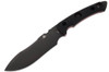 FOBOS Knives Tier 1-BC Fixed Blade Knife - 5.875" CPM-Magnacut PVD Finish Drop Point, Carbon Fiber w/ Red Liners, Leather and Kydex Sheath