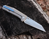 B'yondEDC Contact Folding Knife - 3.25" S35VN Satin Wharncliffe Blade, TC4 Titanium Handle
