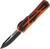 Heretic Knives Colossus OTF AUTO - 3.5" CPM-MagnaCut Two-Tone Drop Point Blade, Orange Aluminum Handle with Black Traction Inlay - H039-10A-ORG