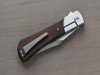 Finch Knife Company FLINT Flipper Knife - 3" 154CM Satin Clip Point Blade, Desert Ironwood Handles with Stainless Steel Bolsters - FT211