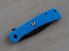 Finch Knife Co HALO Flipper Knife - 3.1" 14C28N Black Clip Point Blade, Blue and Yellow G10 Handles - HO008002