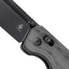 Kizer Knives Escort Folding Knife - 3.31" 154CM Black Drop Point Blade, Black Micarta Handles - V4481C3