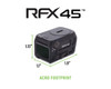 Viridian RFX45 Fully Enclosed Green Dot Reflex Sight - 5 MOA Green Dot, ACRO Footprint, Matte Black, Includes Docter/Noblex Footprint Adapter