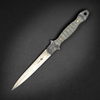 Black Knight Blades Fairbairn-Sykes Combat Dagger - 5.0" 8670 Double Edge Dagger Blade, Contoured Green Micarta Handles