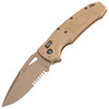 SIG Sauer by Hogue K320 M17 ABLE Lock Folding Knife - 3.5" S30V Coyote Tan Drop Point Blade, Coyote Tan Polymer Handles - 36373