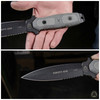 TOPS Knives Ranger's Edge Fixed Blade Combat Knife - 5-1/2" Double Edge 1095 Carbon Dagger, Micarta Handles, Kydex Sheath - RE3010