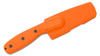 Ontario 6140 SPL Dive Knife - 4.14" CPM-MagnaCut Satin Blunt Tip Combo Blade, Orange G10 Handle, Molded Plastic Sheath