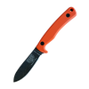 ESEE Knives Ashley Game Knife Fixed - 3.5" 1095 Black Stonewashed Blade, Orange G10 Handles, Leather Sheath - ESEE-AGK-OR