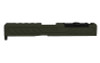 Grey Ghost Precision GGP-19 Stripped Slide For Glock 19 Gen 5 - Version 6, Trijicon RMR/Leupold DPP Optic Cut, Cerakote OD Green Finish