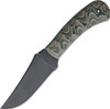 Winkler Knives Blue Ridge Hunter Fixed Blade - 4.0" 80CrV2 Blade, Camo G10 Handles, Lined Boltaron® Sheath w/ Leather Cover - WK029