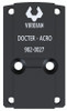 Viridian RFX45 RMR to RFX45 Adapter Plate - Converts Docter / Noblex Optic Pattern to Fit The RFX45, Black