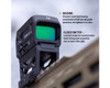Viridian RFX45 Fully Enclosed Green Dot Reflex Sight - 5 MOA Green Dot, ACRO Footprint, Matte Black, Includes Glock MOS Adapter