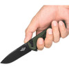 Olight Oknife Mettle Flipper Knife - 3.24" 154CM Black Drop Point Blade, OD Green G10 Handles - METTLEODG