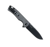 Olight Oknife Mettle Flipper Knife - 3.24" 154CM Black Drop Point Blade, Gunmetal Grey Aluminum Handles - METTLEGMG