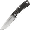 Gerber Downwind Drop Point Fixed Blade Knife - 4.25" Stonewashed, Gray/Black G10 Handles, Waxed Canvas Sheath - 30-001816