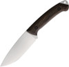 BPS Knives Savage CSH Fixed Blade - 4.75" 1066 High Carbon Steel Blade, Bog Oak Wood Handle, Leather Sheath