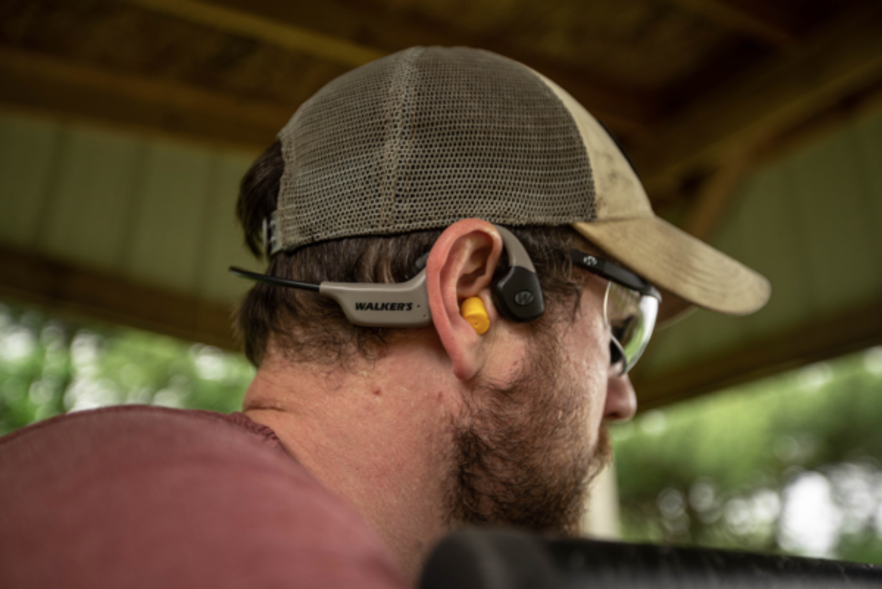 Walker's Raptor Bone Conducting Hearing Enhancer Headset with Bluetooth
