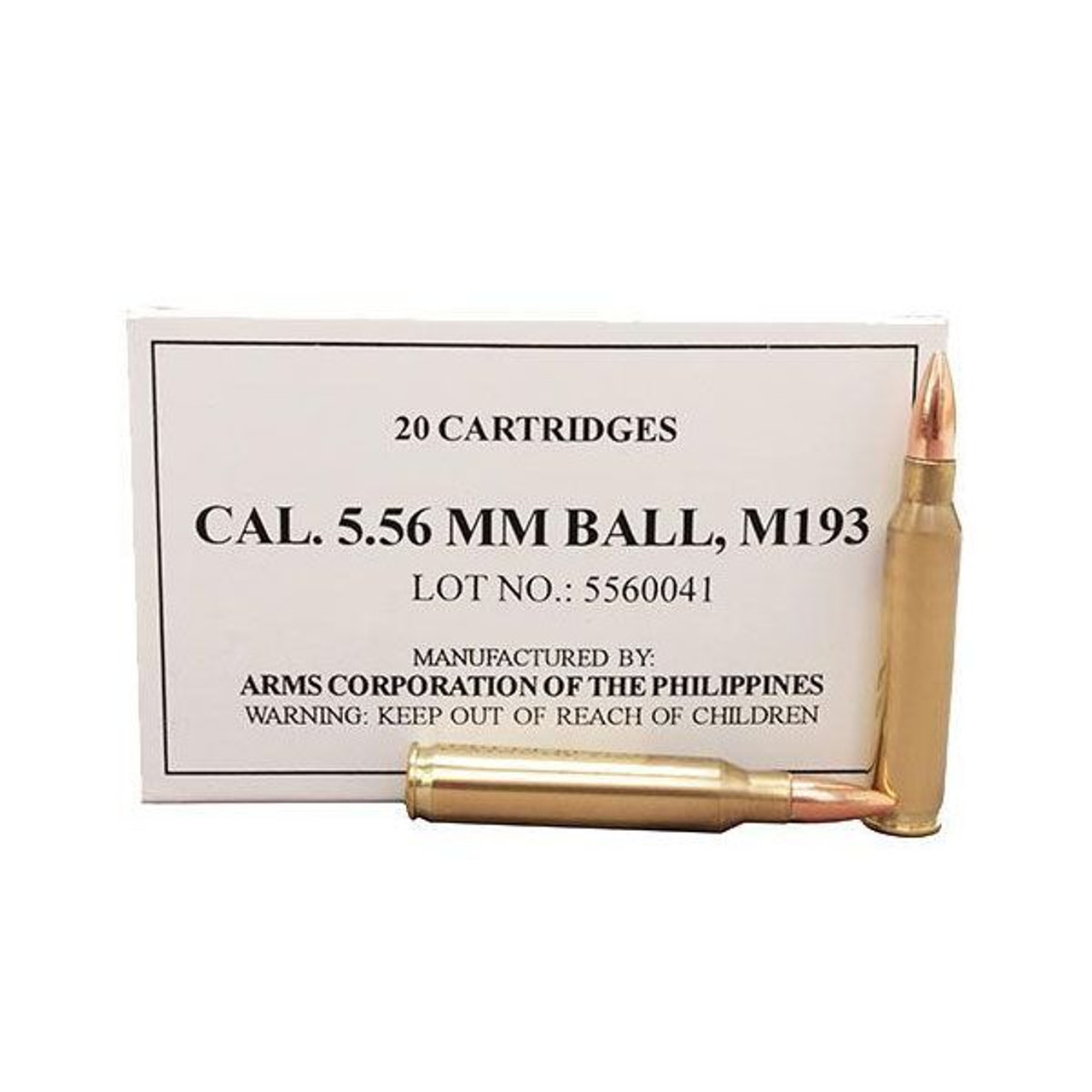 Freedom 5.56 M-193 55 gr Full Metal Jacket (FMJ) New