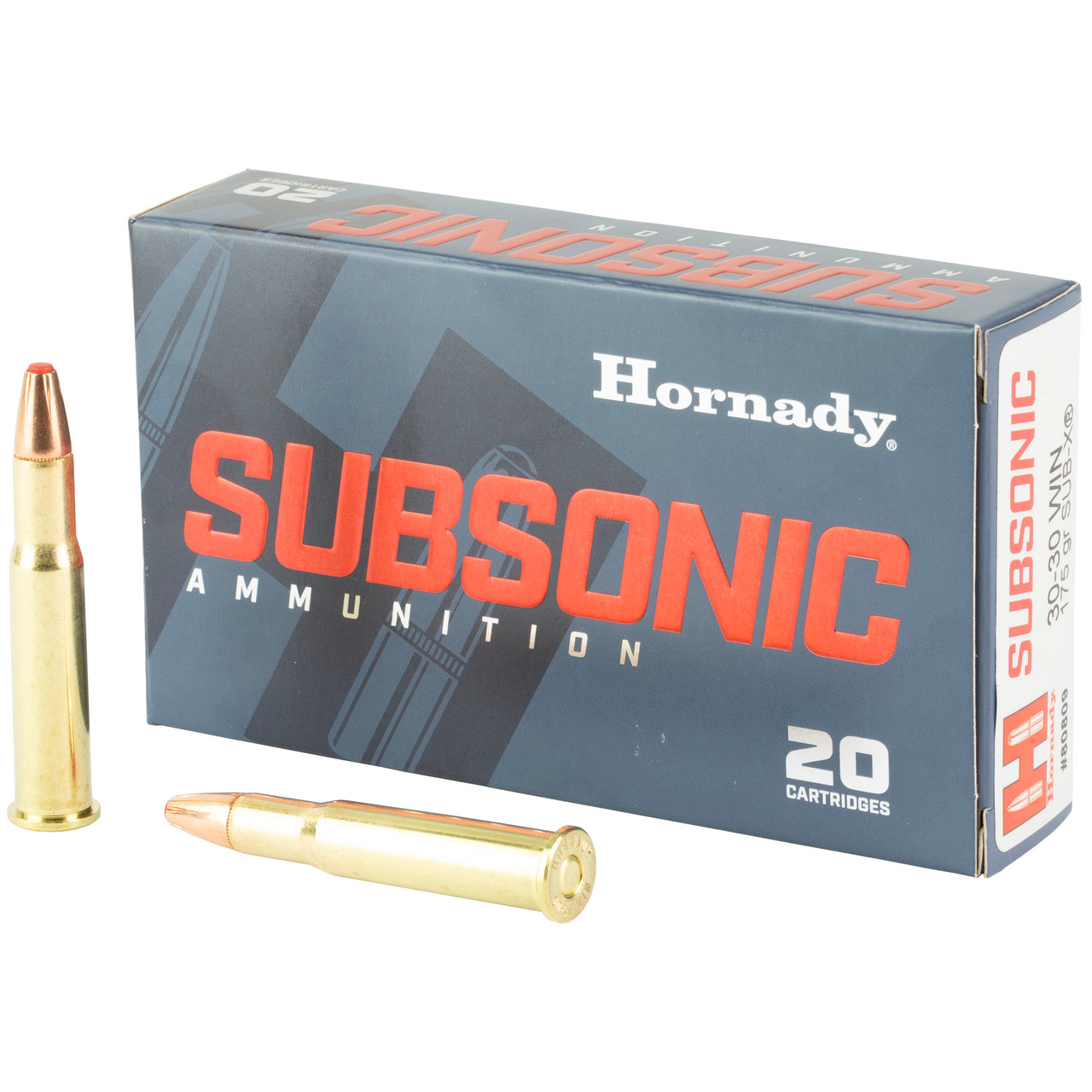 Hornady Subsonic .30-30 Win Ammunition 175 Grain Sub-X Flex Tip 80809 - 20 Rounds per Box