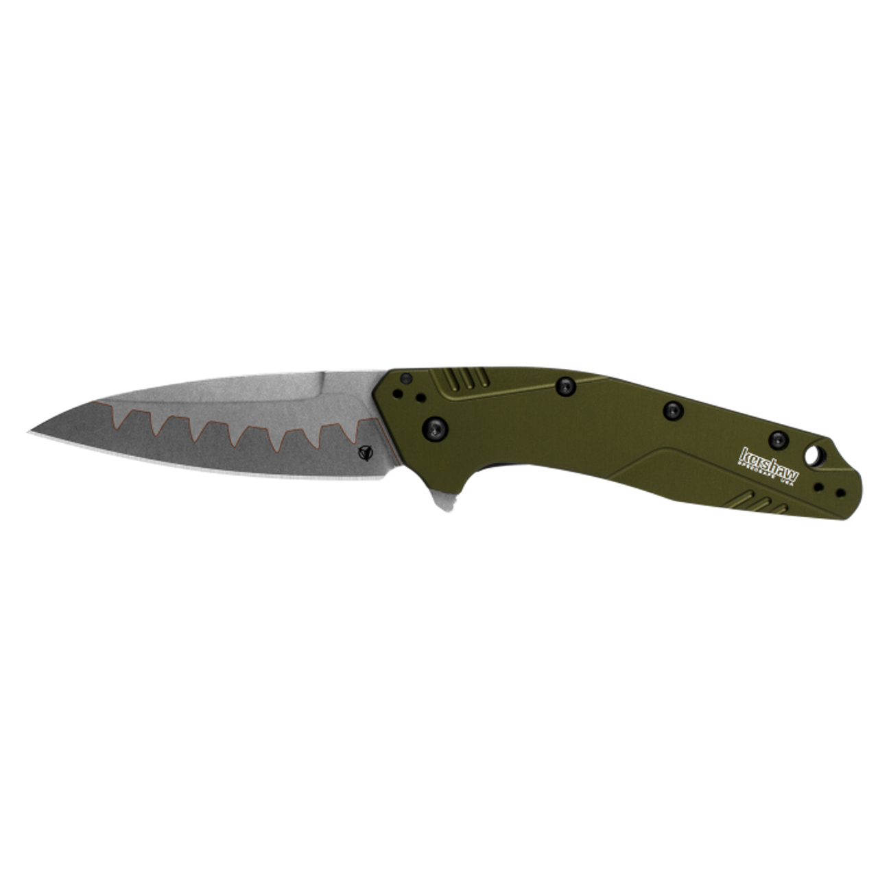 Kershaw Dividend Folding Knife Gray Aluminum Handle Composite