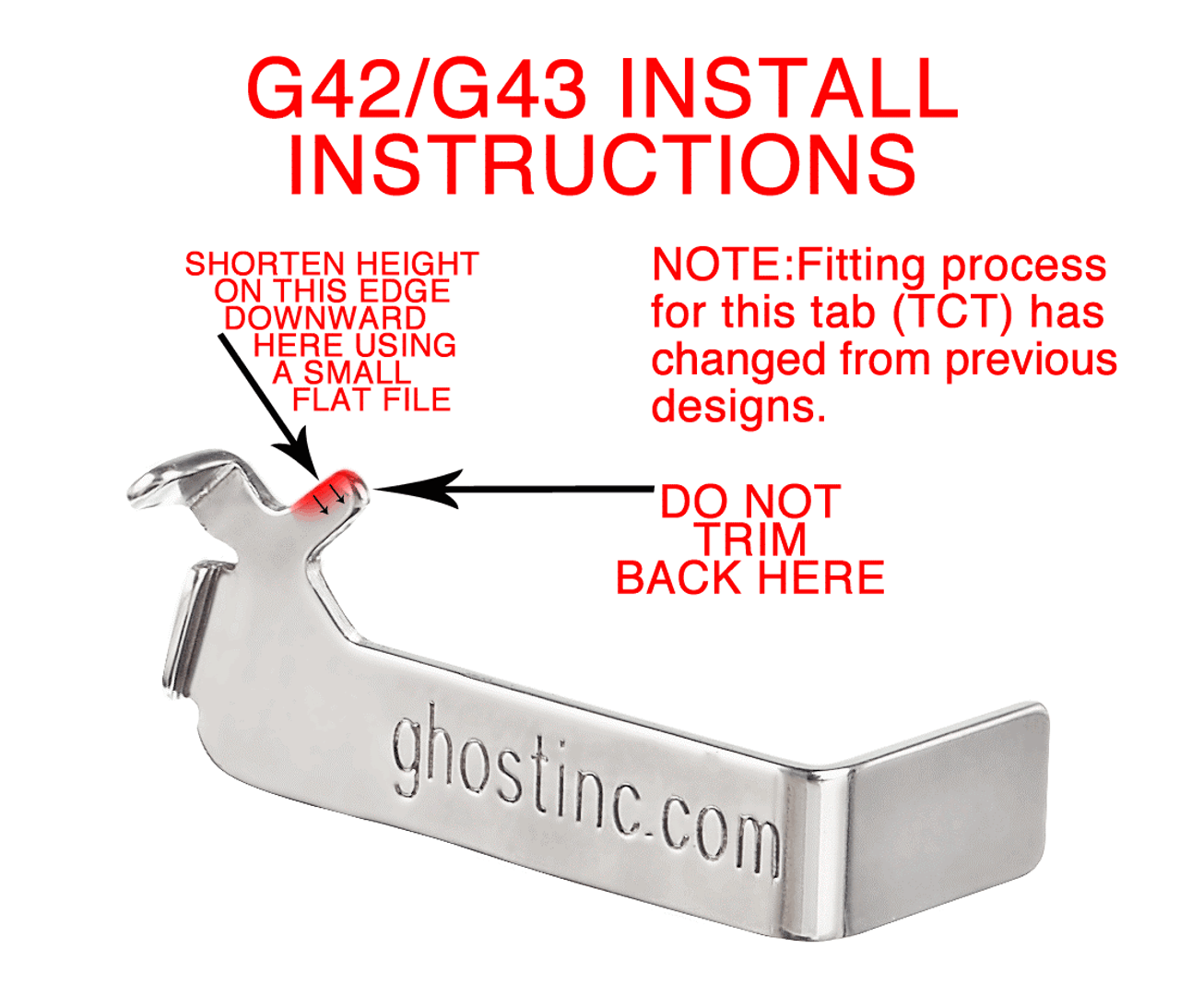 Stainless Steel Pins for Glock 43/43X/48