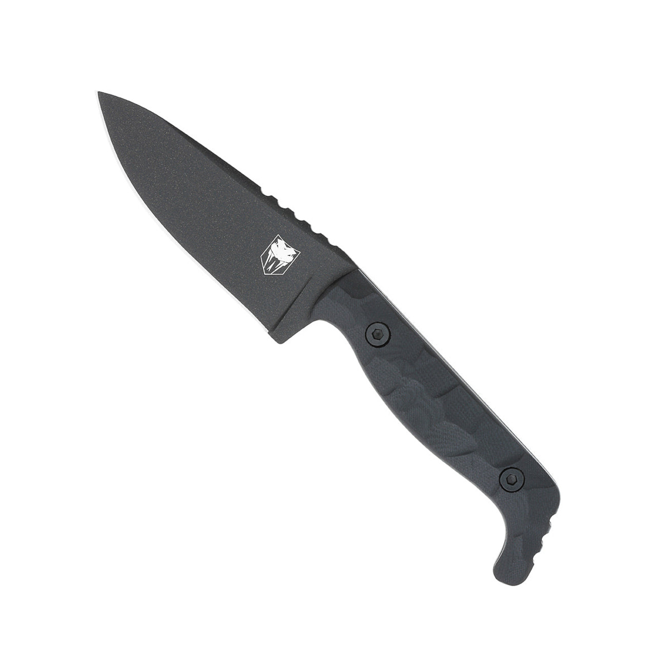 Cobratec Kingpin Fixed Blade - 4.0 D2 Drop Point Blade, Black G10 Scales,  Kydex Sheath