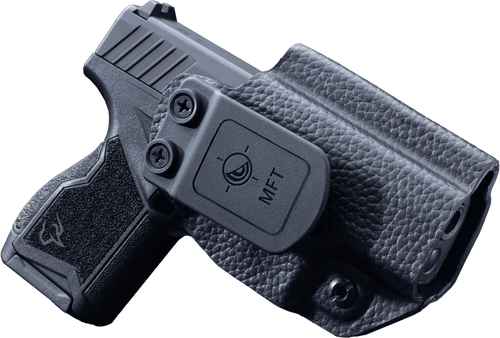 Mission First Tactical Taurus GX4 Hybrid Holster - Hybrid Black Leather/Boltaron - Appendix - OWB/IWB Holster - Ambidextrous Mission First Tactical Taurus GX4 Hybrid Holster - Hybrid Black Leather/Boltaron - Appendix - OWB/IWB Holster - Ambidextrous