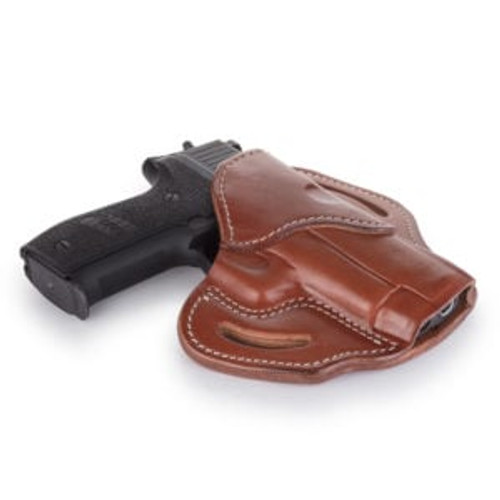 1791 Gunleather BH2.3 Open Top Multi-Fit Belt OWB Holster - Right Hand, Signature Brown Leather 1791 Gunleather BH2.3 Open Top Multi-Fit Belt OWB Holster - Right Hand, Signature Brown Leather