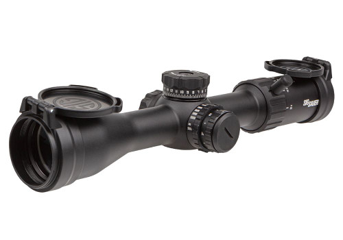 Sig Sauer WHISKEY4 3-12X44mm SFP Rifle Scope - 30mm Main Tube, Second Focal Plane, BDC Reticle, Matte Black Finish