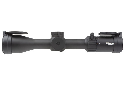 Sig Sauer WHISKEY4 3-12X44mm SFP Low Profile Rifle Scope - 30mm Main Tube, Second Focal Plane, Quadplex Reticle, Matte Black Finish Sig Sauer WHISKEY4 3-12X44mm SFP Low Profile Rifle Scope - 30mm Main Tube, Second Focal Plane, Quadplex Reticle, Matte Black Finish