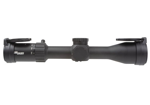 Sig Sauer WHISKEY4 3-12X44mm SFP Low Profile Rifle Scope - 30mm Main Tube, Second Focal Plane, Quadplex Reticle, Matte Black Finish Sig Sauer WHISKEY4 3-12X44mm SFP Low Profile Rifle Scope - 30mm Main Tube, Second Focal Plane, Quadplex Reticle, Matte Black Finish