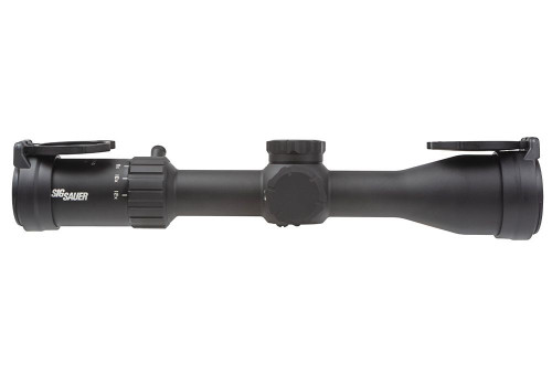 Sig Sauer WHISKEY4 3-12X44mm SFP Low Profile Rifle Scope - 30mm Main Tube, Second Focal Plane, Hellfire Quadplex Illuminated Reticle, Matte Black Finish Sig Sauer WHISKEY4 3-12X44mm SFP Low Profile Rifle Scope - 30mm Main Tube, Second Focal Plane, Hellfire Quadplex Illuminated Reticle, Matte Black Finish