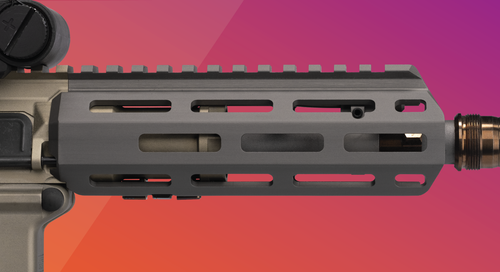 Q LLC Honey Badger 6" M-LOK Handguard Kit - Fits Honey Badger/AR Upper Receivers, Gray Anodized Finish, Includes Barrel Nut and Hardware Q LLC Honey Badger 6" M-LOK Handguard Kit - Fits Honey Badger/AR Upper Receivers, Gray Anodized Finish, Includes Barrel Nut and Hardware