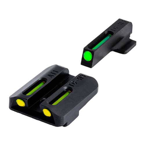 TruGlo TG-TG131AT1Y TFO Fiber Optic Sights for Kahr Handguns - Green Front, Yellow Rear