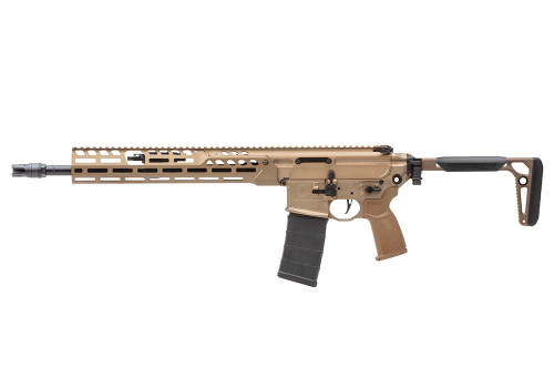 Sig Sauer RMCX556N16BLT MCX Spear LT 5.56x45mm NATO 16" 30+1, Coyote, OEM Grip/Folding Stock, Rocksett Sig QD Suppressor Ready Flash Hider, Adj. Gas Block