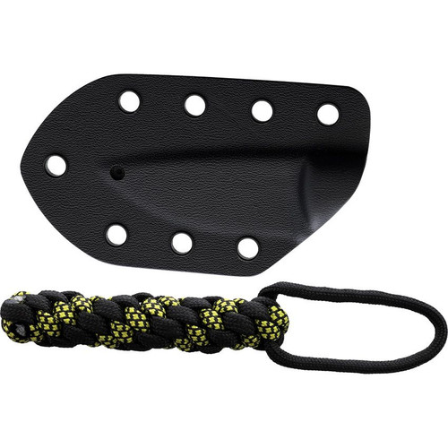 BRISA Scara 60 Fixed EDC Knife - 2.37" RWS-34 Drop Point Blade, Full Flat Grind, Mustard Micarta Handles, Kydex Sheath